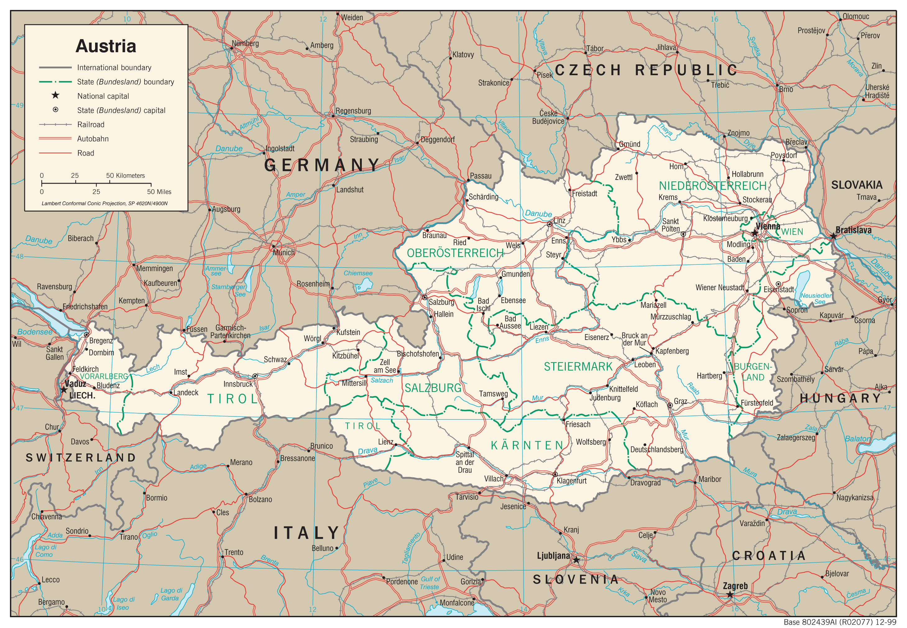 map Avusturya
