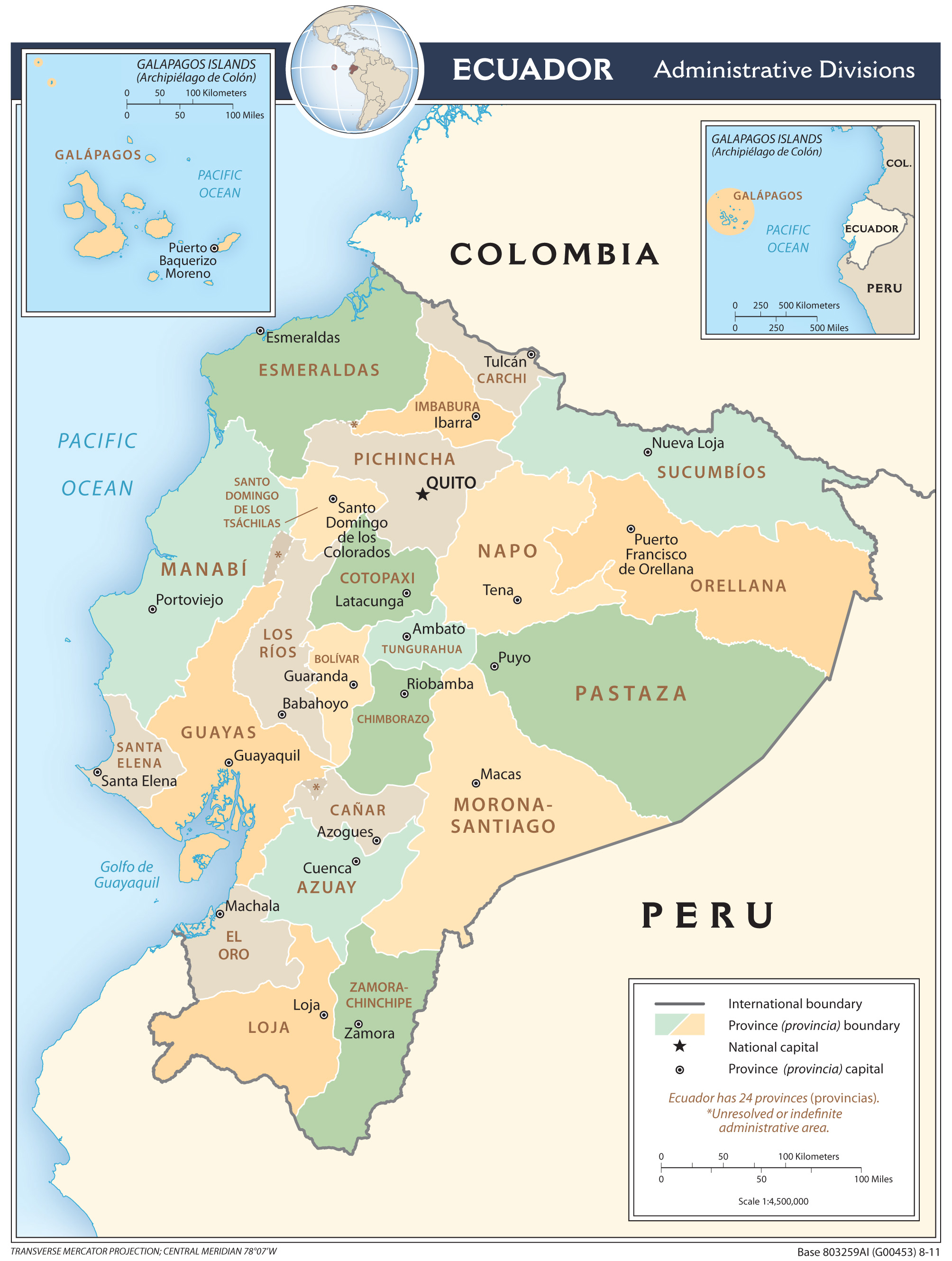 map Ekvador