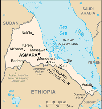 map Eritre