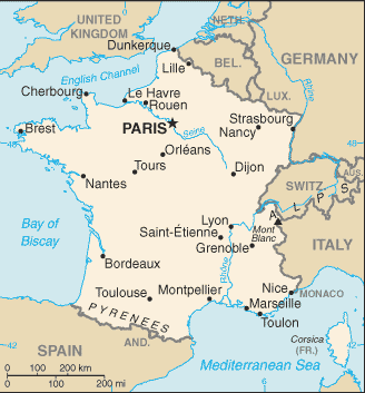 map Fransa