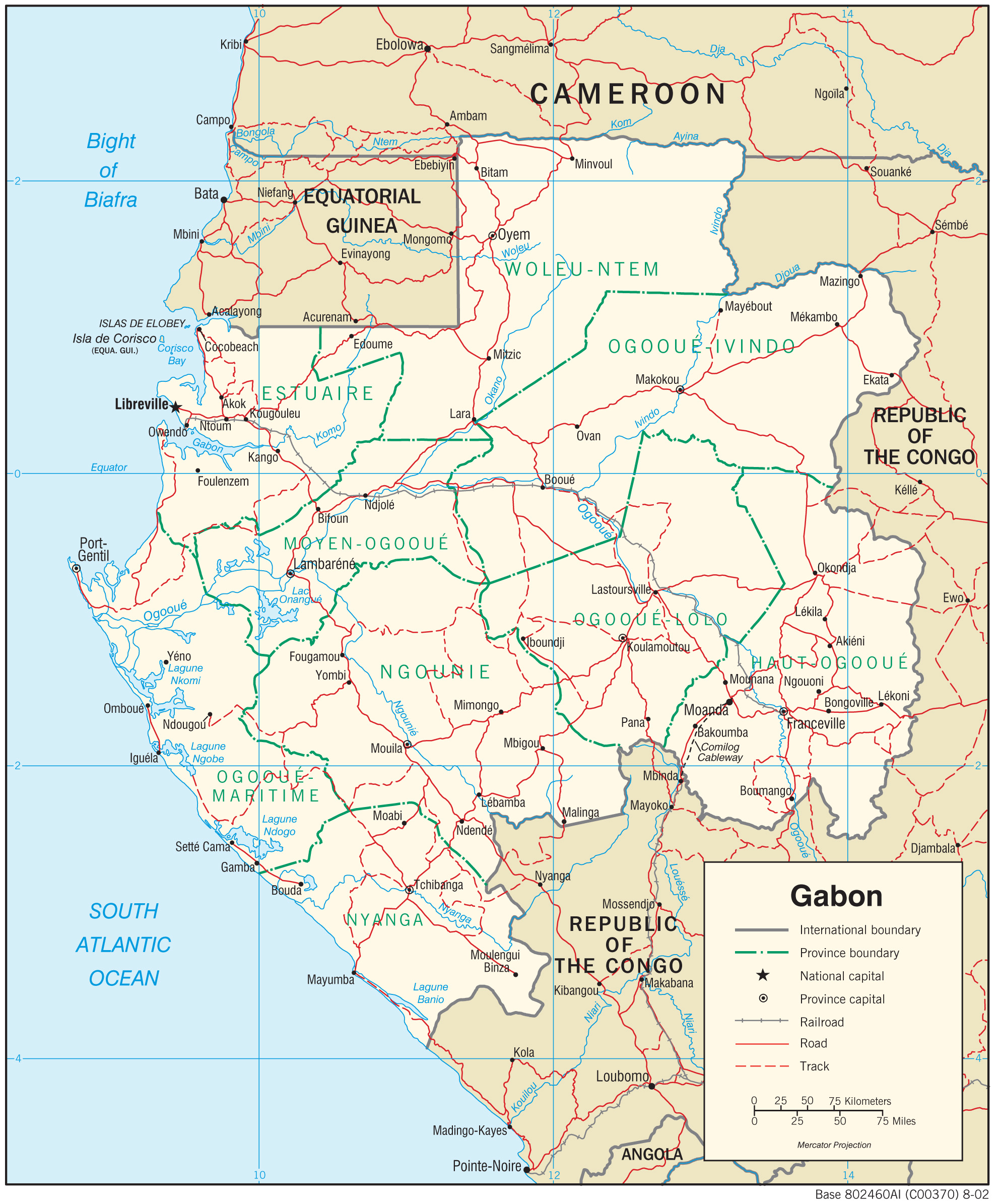 map Gabon