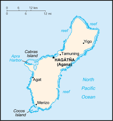 map Guam
