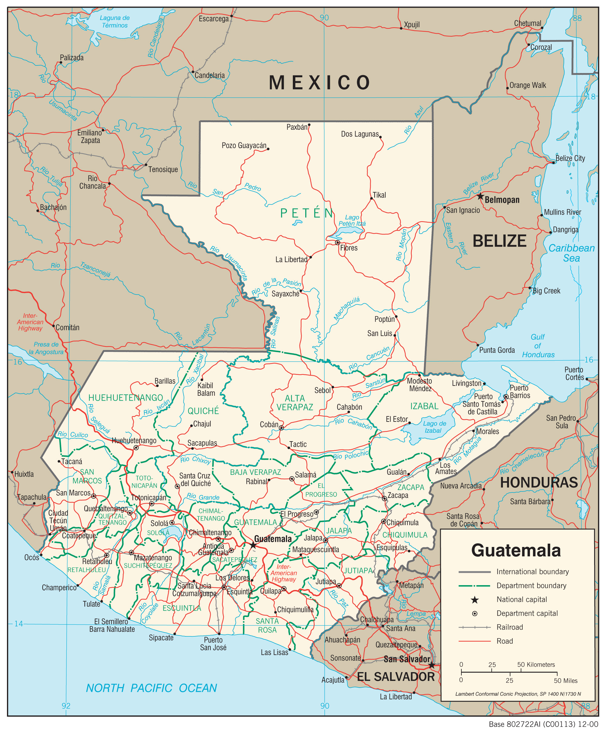 map Guatemala