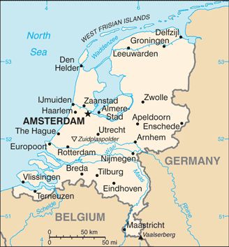 map Hollanda