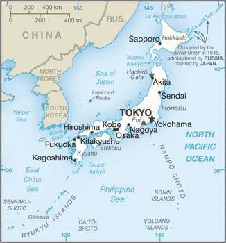 map Japonya