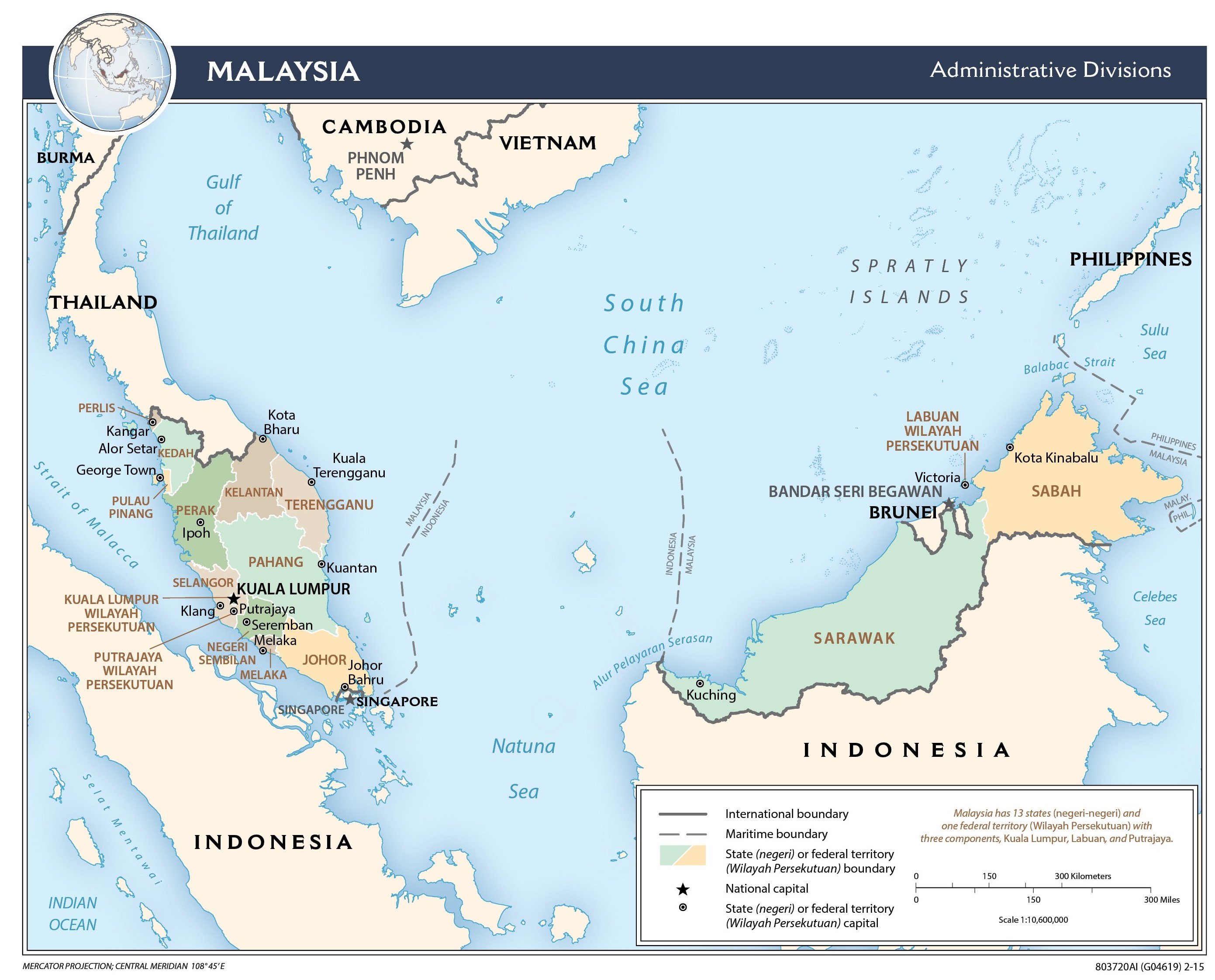 map Malezya