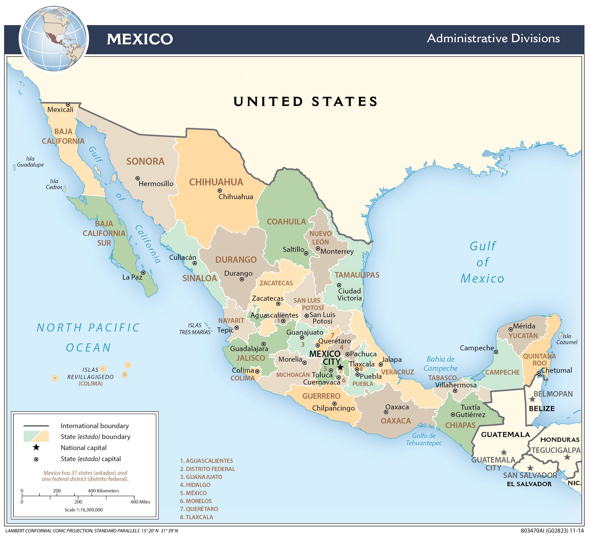 map Meksika