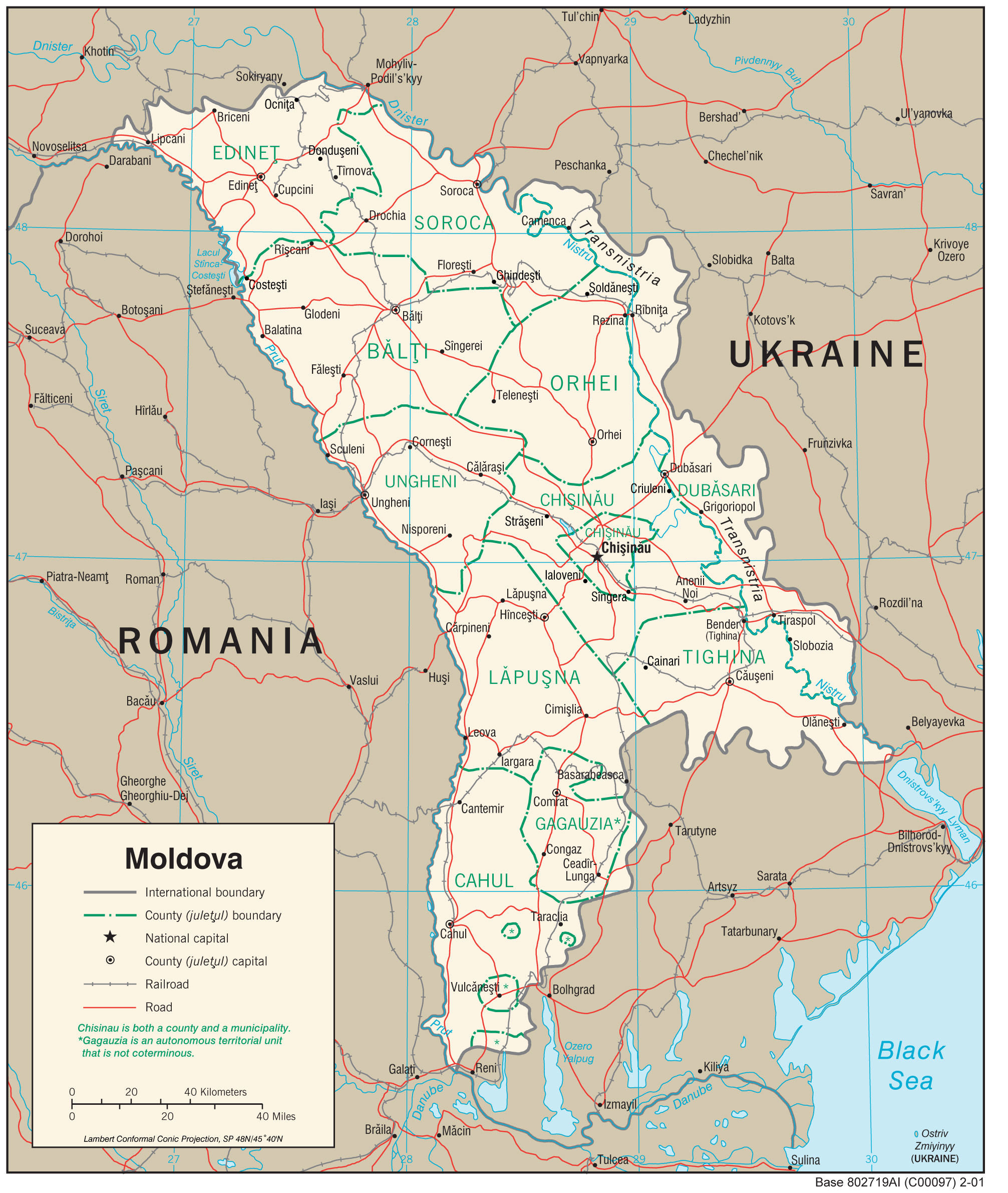 map Moldova
