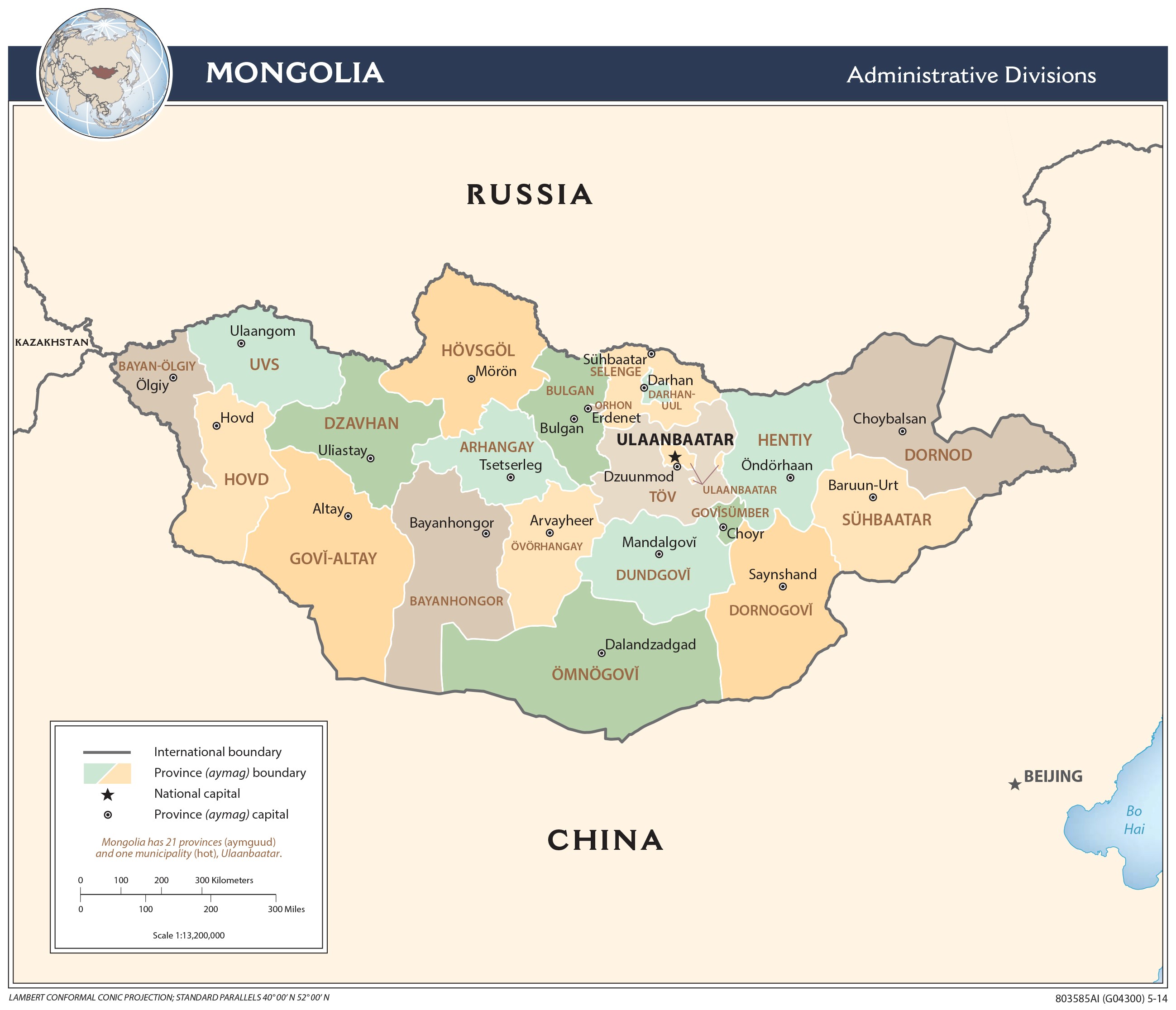 map Moğolistan