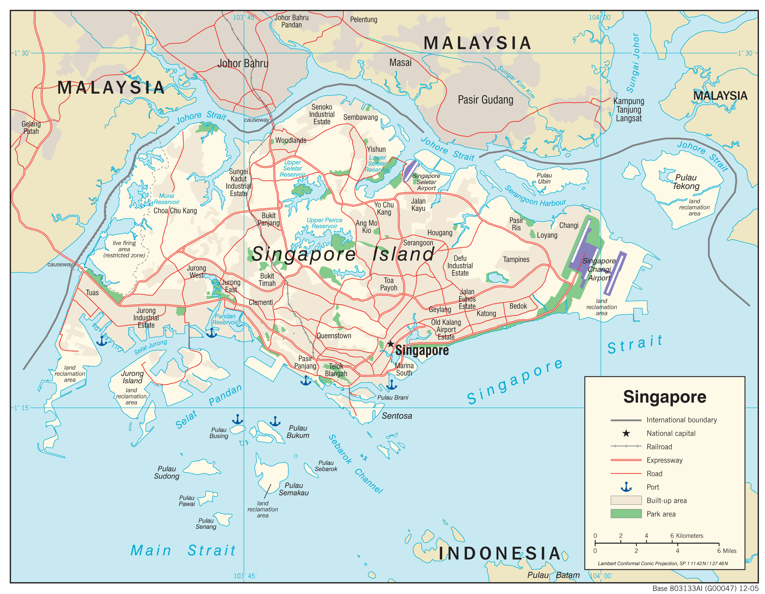 map Singapur