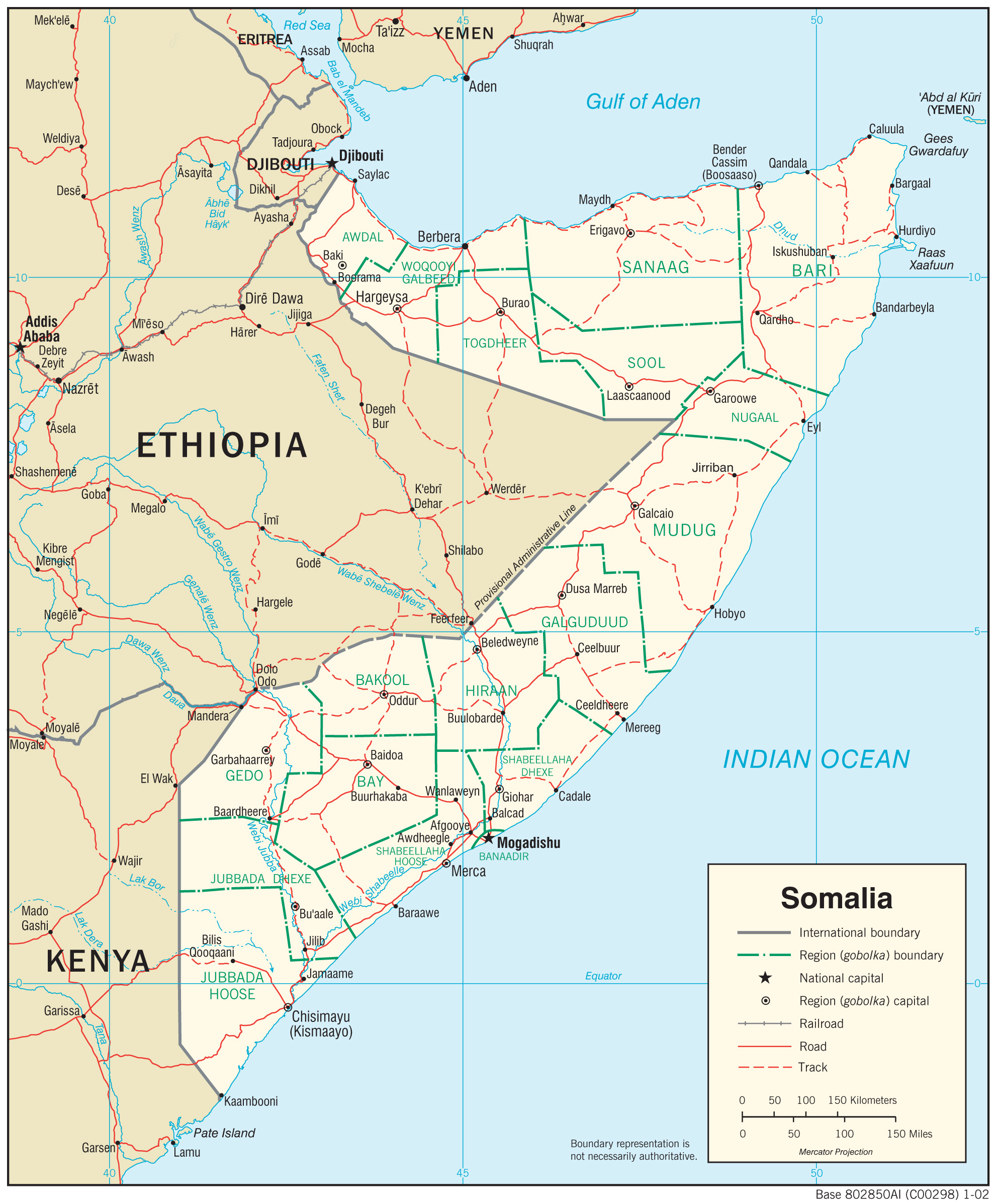 map Somali