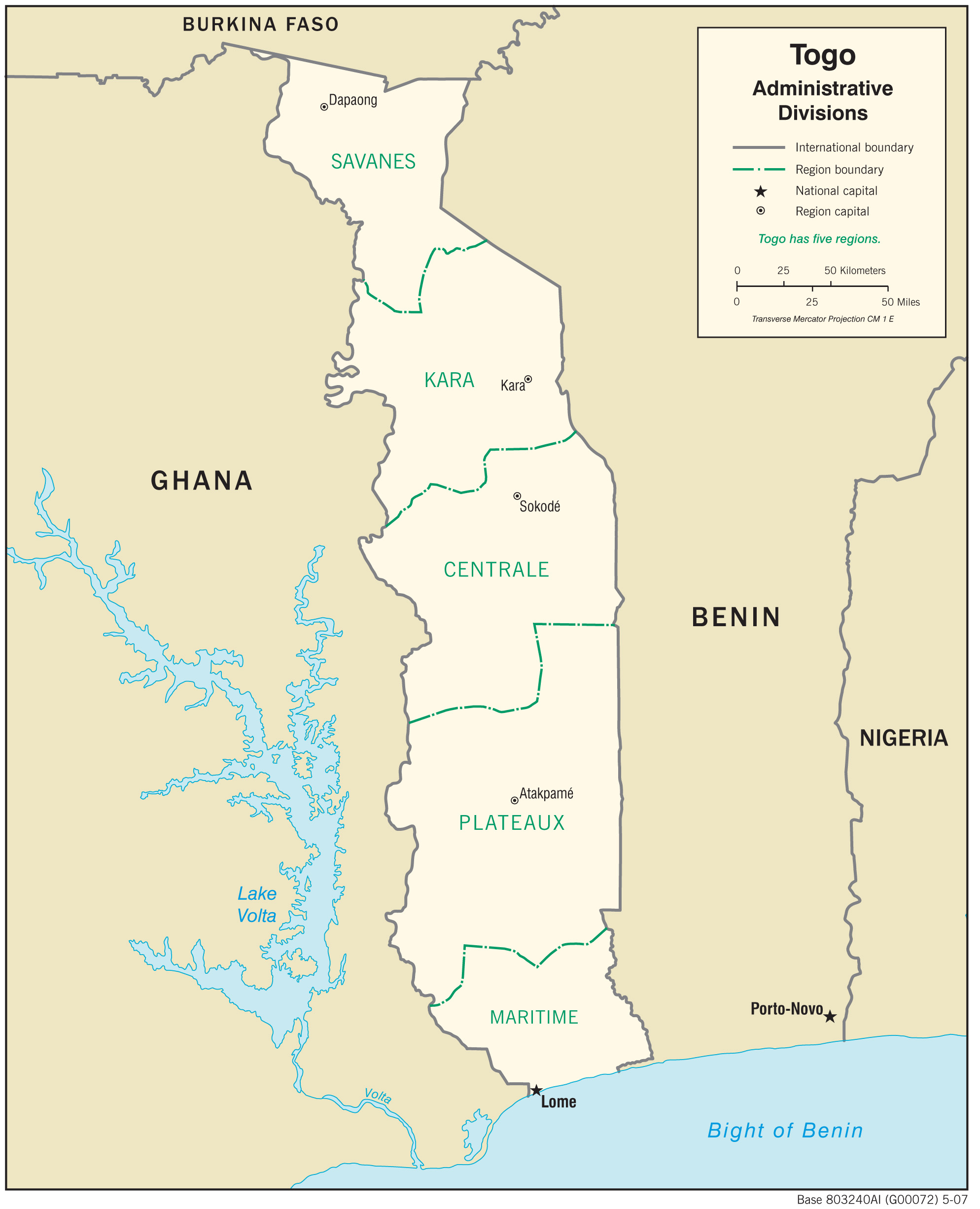 map Togo