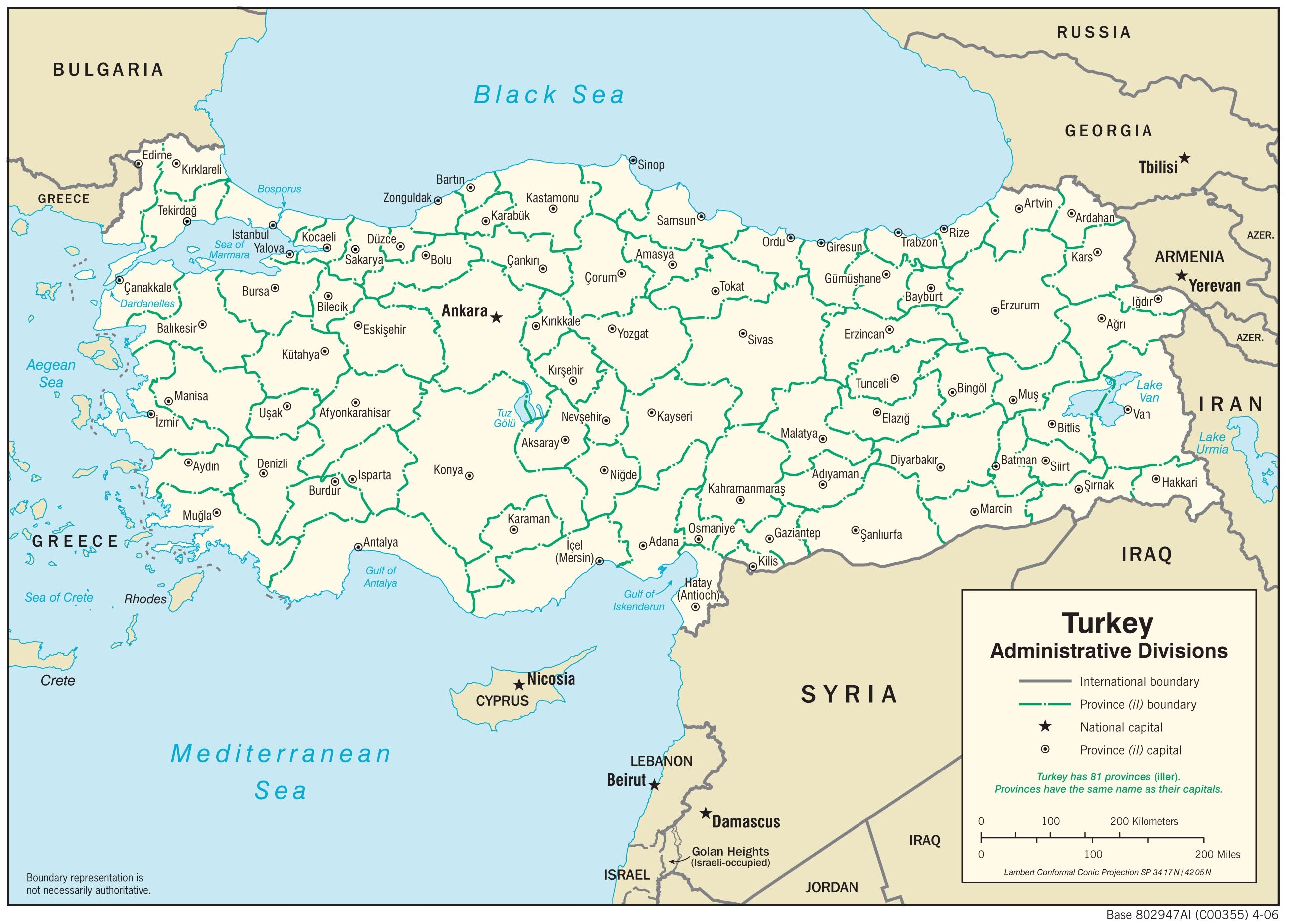 map Türkiye