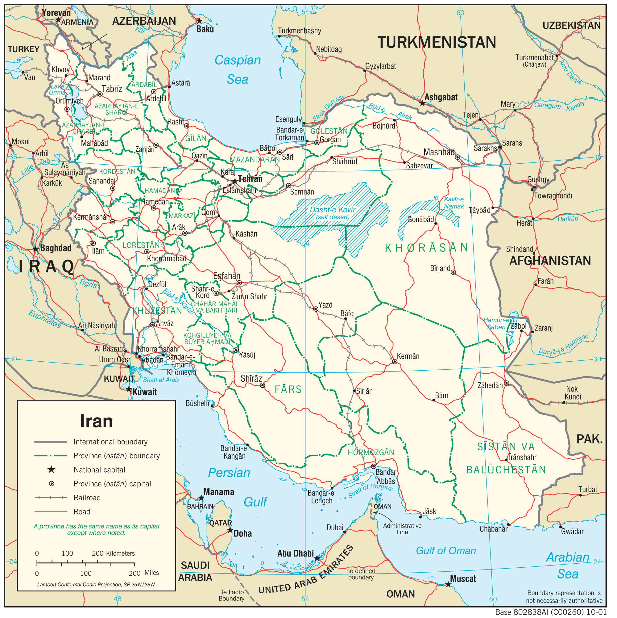 map İran